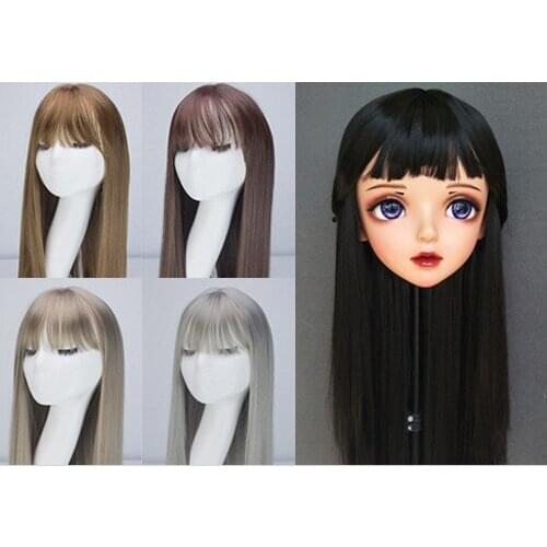 DM-WIG11) Resin Japan Anime Kigurumi Cosplay Mask Lolita Crossdressing BJD Masks' WIG 65cm
