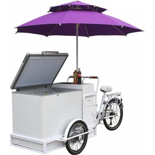Front Load Ice Cream Cargo Bike Fashion Electric Adult Tricycle With High Quality Freezer for Sale Wholesale Price
