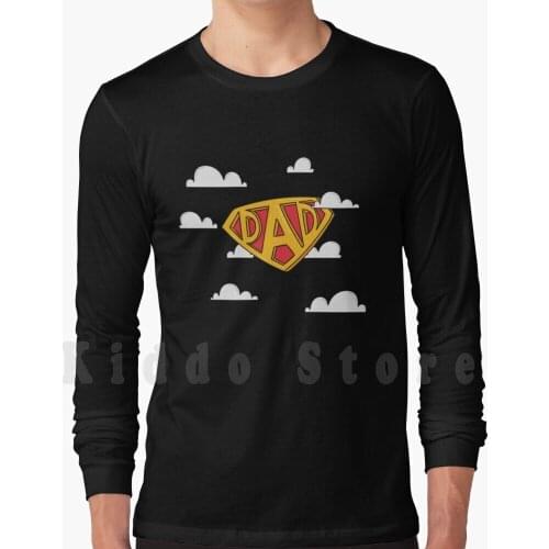 Dad Badge In The Clouds Hoodies Long Sleeve Superdad Daddy Hero Father Papa Love Hamburg Dadlife Family Dad