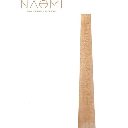 NAOMI Maple Wood Violin Fretboard Unfinished 4 Strings Violin Fingerboard Fit For 4/4 3/4 1/2 1/4 1/8 Violin Use