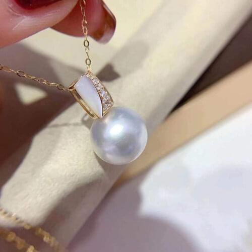 Classic Elegant Deisgn Pearl Pendant Settings S925 Jewelry Making For 9-12mm Pearl(Not Including pearls)