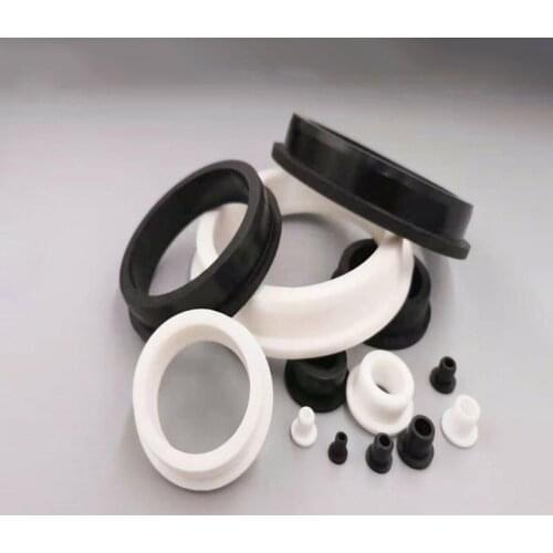 10pcs 5mm to 28mm Round Hollow Silicone Rubber Grommet Hole Plug Wire Cable Wiring Protect Bush O-ring Sealed Gasket Black/White