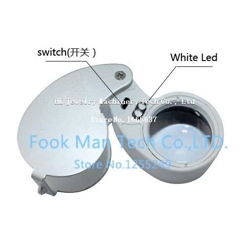 Mini LED light magnify glass ,Gem Magnifying Glass ,jewlery tools