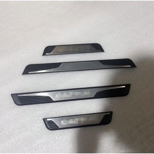 For Renault Captur 2015 2016 2017 2018 Door Sill Strip Scuff Plate Metal And Plastic Pedal Trim Car Styling Accessories 4 Pcs