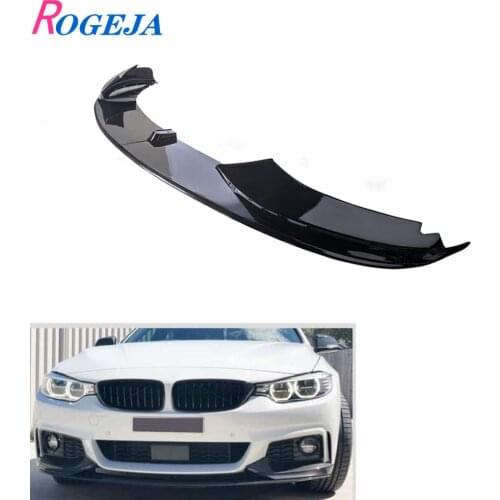 Front Bumper Lip For BMW 4 Series F32 F33 F36 M-SPORT M-TECH 2014-2020 Deflector Lips Splitter Diffuser Body Kit Spoiler