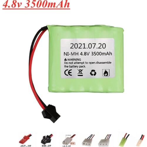 4.8V 3500mah rechargeable NI-MH AA battery pack For RC toys Tanks robots cars trains robots model accessory 4.8V 3000mAh battery