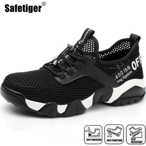 Men Anti Smashing Work Safety Shoes Steel Toe Puncture Proof Breathable Work Safety Boots Dropshipping Work Shoes