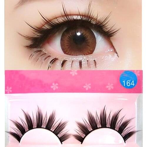 1Pairs Eyelashes 3D Natural False eyelashes Soft Mink eyelash extension Makeup beaut maquillaje lashes Cosplay COS Stage