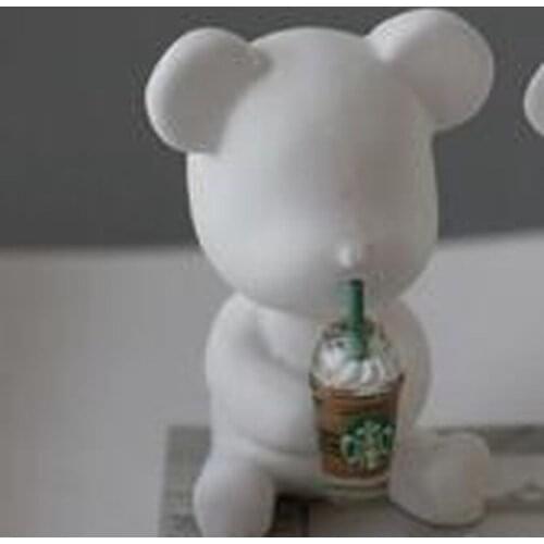 Bear Silicone molds soap mold bear silicone soap molds bears silica gel die bears animal Aroma stone moulds candle mould