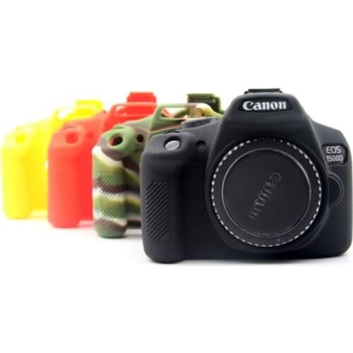 Silicone Camera Case bag for Canon EOS 1500D 1300D 2000D Rebel T6 T7 Kiss X80 X90 Rubber Camera Cover Skin DSLR Shell