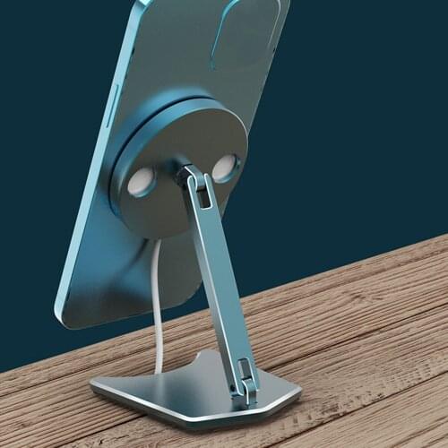 Folding Stand Rotating Holder Wireless Charger Wireless filling rotation for Iphone 12 Wireless Charger Folding Stand Holder