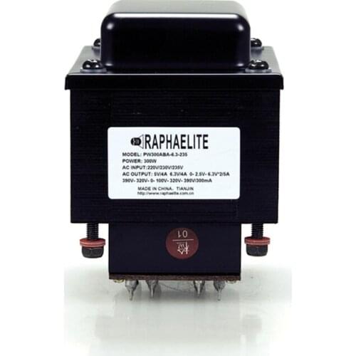 Raphaelite 300W power transformer PW300ABA-6.3-235 6550, 300B regulated filament 2A3, KT88 full bile rectifier