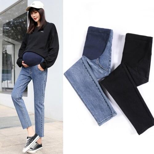 High Quality Pregnancy Women Soft Stretch Denim jeans Maternity Casual Straight Pants Plus size M-6XL