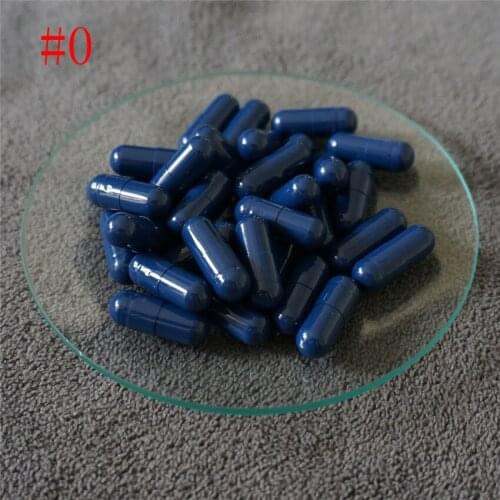 0# 1000~10000pcs joined or separated capsules ,0 size Blue High quality hard gelatin empty capsules, hollow gelatin capsules