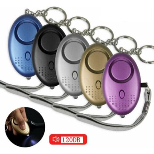 Safe Defense Sound Alarm 2 Pack 120DB Personal Security Alarm Keychain With LED Lights Mini Women MenEmergency Safety Alarm