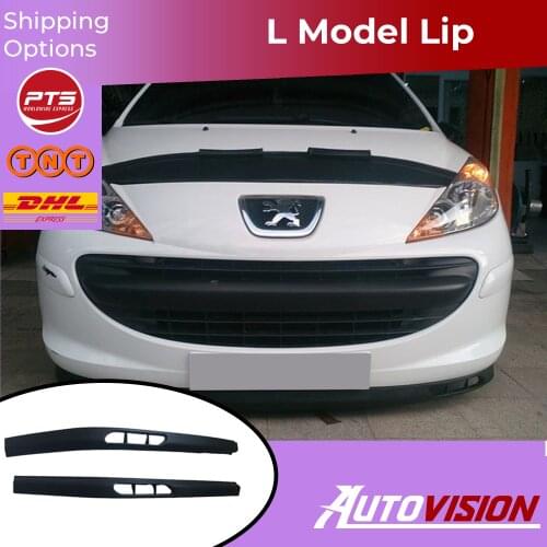 For Peugeot 207 laguna model FRONT SPOILER BUMPER LIP Euro Spoiler Lip Universal 2 pcs Body Kit