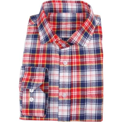 2021 Thick Plaid Flannel Dress Shirts Men Tailor-Made Warm Man Shirts,Tailored Flannel Shirt,Fashion Chemise Homme Sur Mesure FR