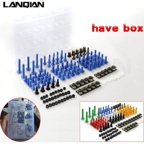 76 PCS Universal Motorcycle Fairing Body Bolts Spire Screw Spring Nuts Bolts FOR KAWASAKI GTR1400 ER-6n Z250 Z750S Concours 14