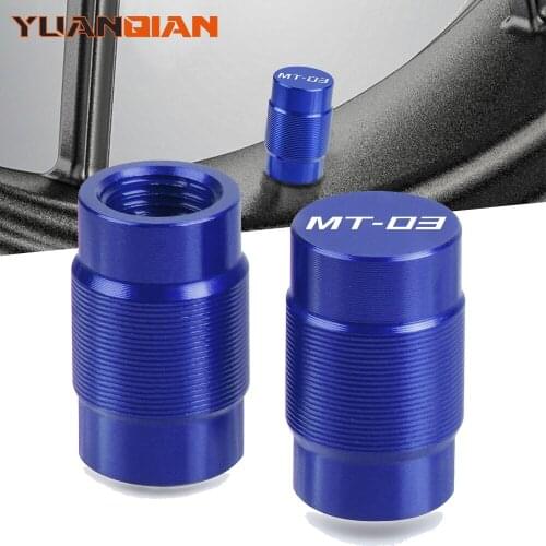 Motorcycle Accessories Couple Aluminum For YAMAHA M MT03 03 Vehicle Wheel Tire Valve Stem Caps Covers For Universal cycle