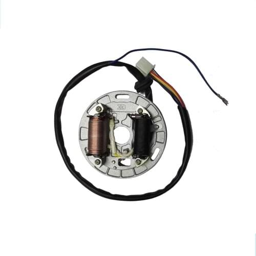 Free shipping motorcycle scooter AX100 inner rotor kit ignition stator magneto coil with plate for suzuki 2 stroke 100cc AX 100