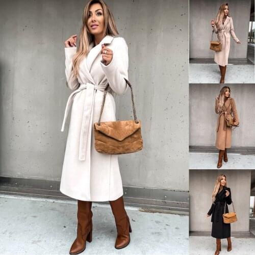 FANAN Women's Coats With A Belt