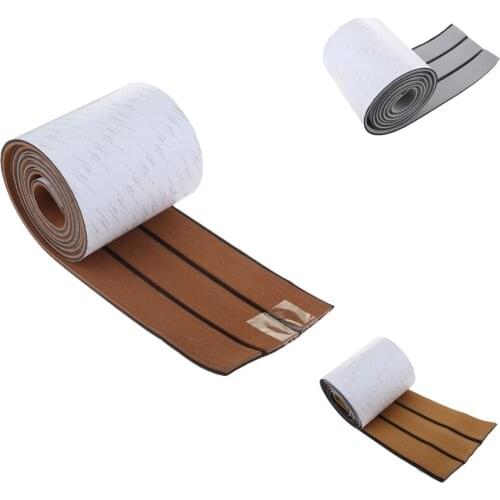 Hot AD-2400X170mm Self-Adhesive Boat EVA Foam Faux Decking Non-Slip Boat Yacht Flooring Pad Boat Decking Mat