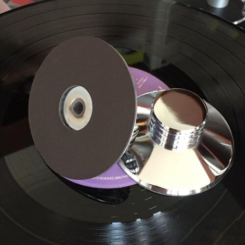 HI END Black Silver Record Weight Clamp LP Vinyl Turntables Metal Disc Stabilizer