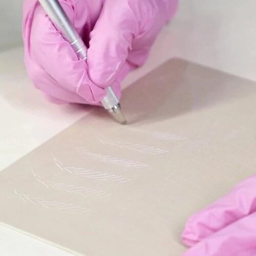 Beginner eyebrow Fake False Practice Skin no ink needed for Needles manual pen Machine Synthetic Skin-Like Tattoo accesories