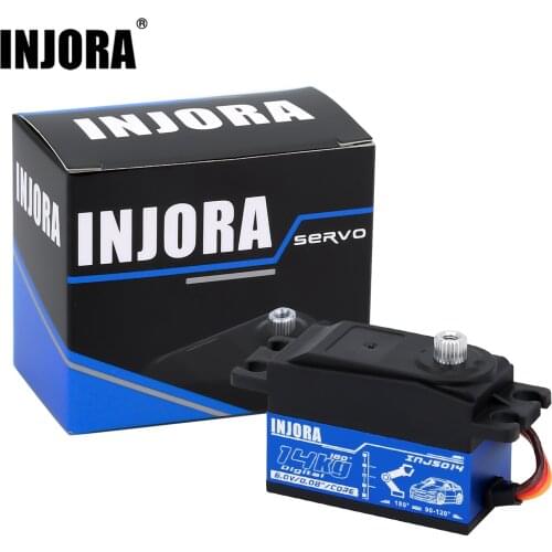 INJORA Metal Gear 14KG INJS014 Digital Core Servo for 1/10 RC On-Road Touring Drift Car Tamiya Kyosho Helicopter Model