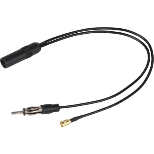 1pc SMB Cable Aerial Vehicle DIN Antenna Converter Dab+FM/AM Lead Splitter Active Plug Car Radio Adapter Accessory
