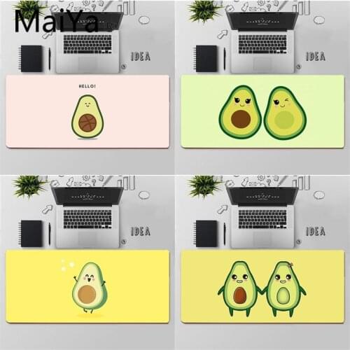 Maiya Top Quality avocado aesthetic Green Fruit DIY Design Pattern Game mousepad Free Shipping Large Mouse Pad Keyboards Mat