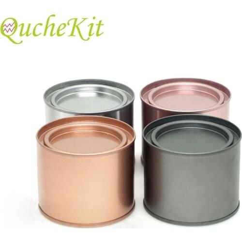 12pcs Metal Storage Box Food Sealed Jars Cookie Cake Packaging Box Coffee Tea Cans Cream Tin Jars Flower Potted Pot Home Decor