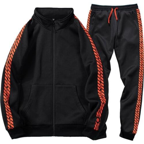 Men Tracksuits Outdoor Sweatshirt Mens Set 2021 Gyms Sports Jacket+Pants Casual Mens Track Suit Brand Two Pieces Set Clothing