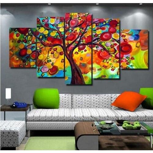 2017 5 pcs set Magnolia orchid 5d Home Decoration diamond painting flower multi full diamond drill 3d diamond embroidery orchid