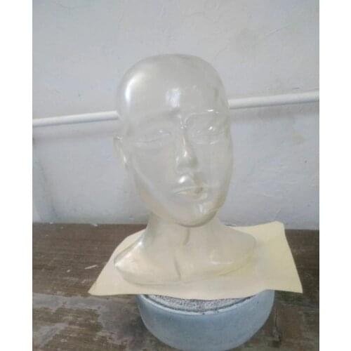 New Arrival Best Female Transparent Head Mannequin Clear Head Model For Display