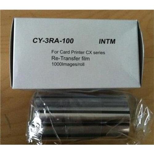 Original DNP CY-3RA-100 Retransfer Film CX-Series Card Printers Ribbon 1000 Prints 1 Roll