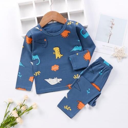 Autumn Winter Children Pajamas Sets Boys Cartoon Nightwear Girls Pajamas Kids Clothes Sleepwear Baby Pyjamas For 2 4 6 8 Years