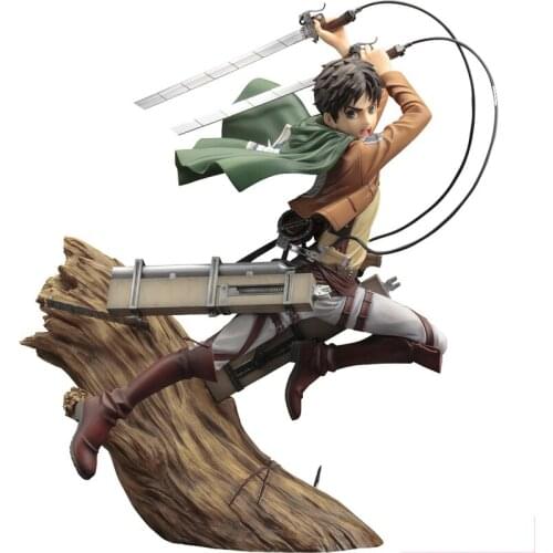 Pre-Sale Attack On Titan Anime Figure Eren Jaeger 26Cm Collectible Figurines Anime Peripheral Character Pvc Model Toy Ornaments