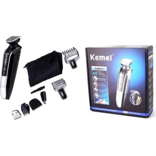 KEMEI KM-1832 5 In 1 Professional Rechargeable Hair Trimmer Clipper Electric Shaver Razor Adjustable Beard Cutting Machine