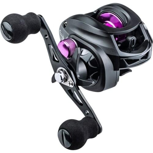 Fishing Reel 7.2:1 High Speed Gear Ratio Saltwater Baitcasting Reel 8KG Max Drag Bait Casting Fishing Coil Metal Spool