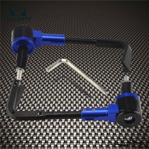 7/8" MOTORCYCLE PROGUARD SYSTEM BRAKE CLUTCH LEVERS PROTECT GUARD PROTECTORS Black/Blue
