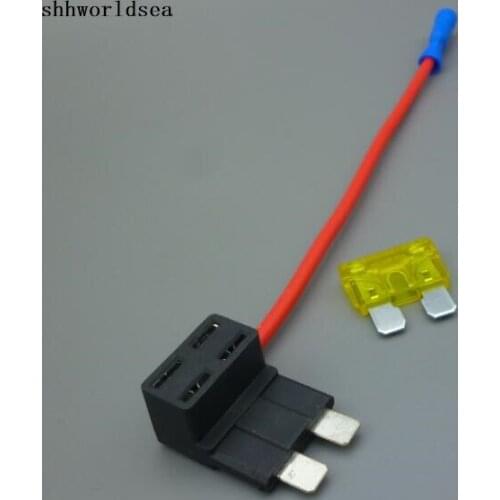 Shhworldsea 100 - Add A Circuit Fuse Tap Piggy Back Standard Blade Fuse Holder ATO ATC 12v 24v 20A fuse