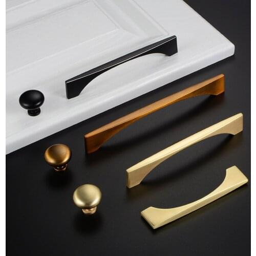Modern Simplicity Cabinet Handles Solid Drawer Knobs Kitchen Handles Cupboard Door Pull Furniture Handle Dolap Kulp Free Shiping
