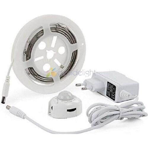 LED Strip Motion Sensor Night Light,Waterproof 2*1.2M 36LED Motion Activated Bed Light, Automatic Shut Off Timer