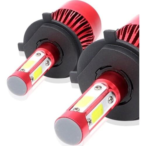 LED Car Headlight H4 H7 9005 360° 4-Sided Bulb Hi/Lo Beam Power Lamp Bulb H13 H11 9012 9007 9006 9004 5202 Auto Head Light