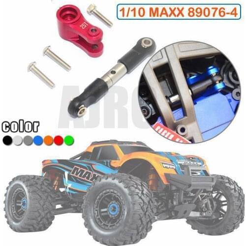 TRAXXAS 1/10 4s MAXX MONSTER TRUCK 89076-4 Aluminum alloy steering arm Servo arm +stainless steel tie rod set Replace #8947