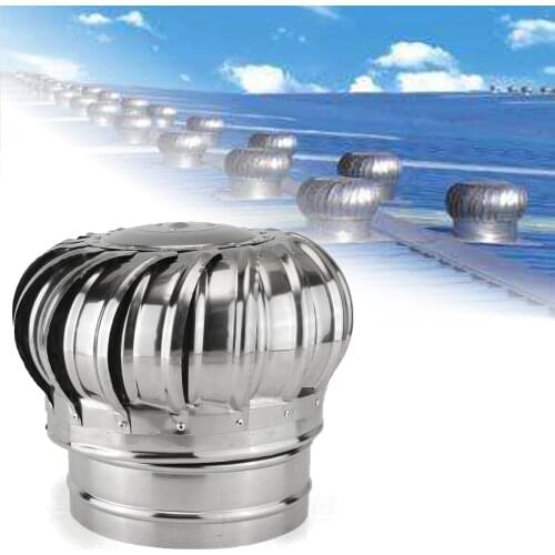 304 Stainless Steel Roof Ventilator Wind Turbines Air Vent Attic Ventilator 110mm 150mm 200mm Pipefit Roof Ventilating Fan