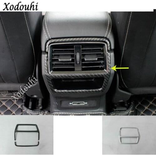 For Skoda Kodiaq 2017 2018 2019 2020 2021 Car Inner Garnish Trim Back Tail Upside Air Conditioning Condition Outlet Vent 2pcs