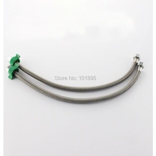 High Quality Stainless Steel 30CM to 100CM Length of Braided Hose 2PCS in Lot L16785