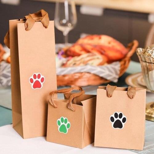 Colorful Paw Print Stickers,Dog Cat Bear Paw Labels Stickers Of 6 Colors,as Reward Sticker Stationery Teacher For Kids
